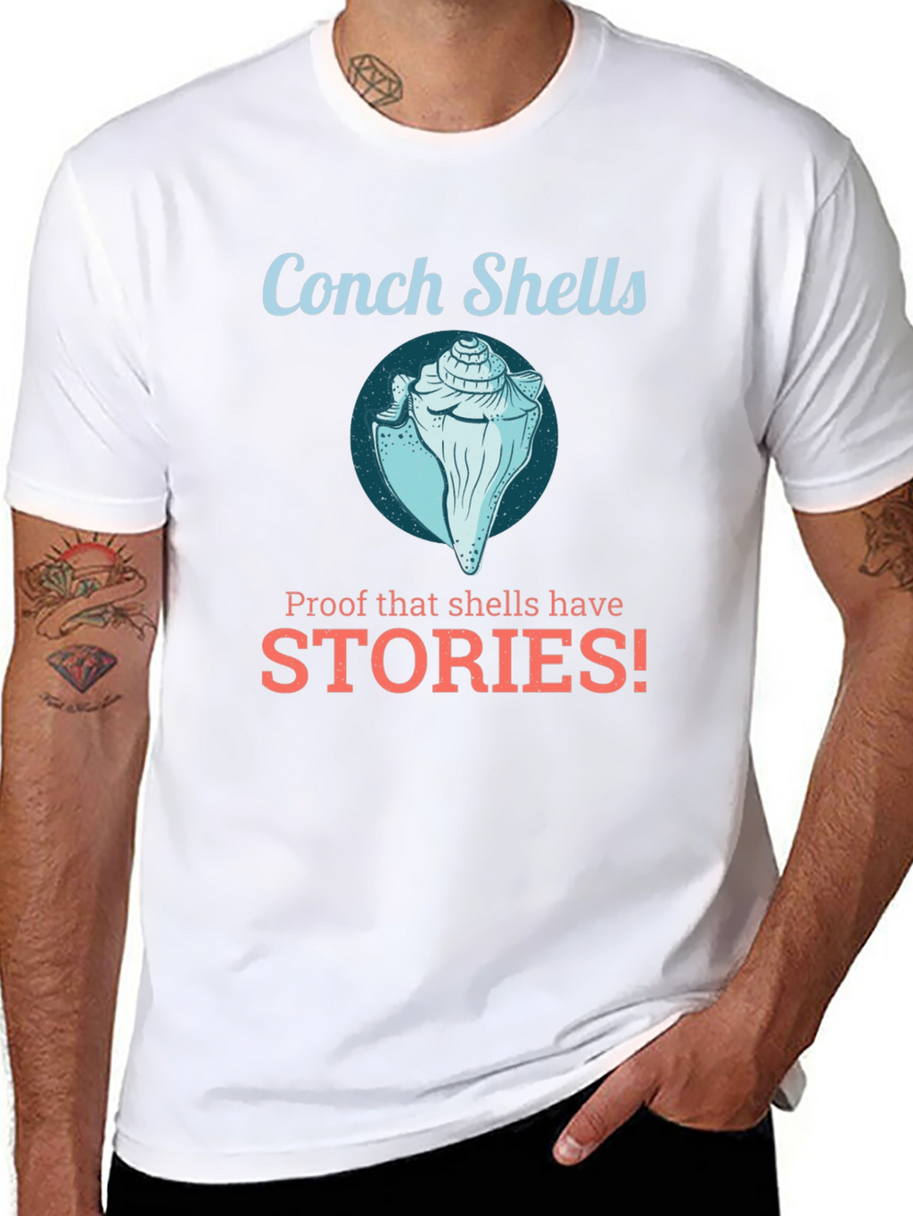 Conch Shells Graphic T-Shirt - Stories!