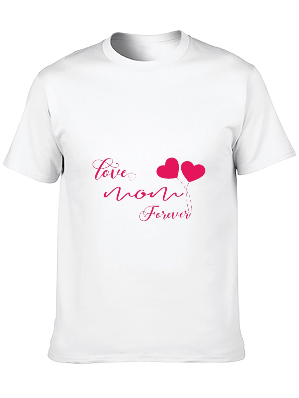 Love Mom Forever Graphic Tee - Black
