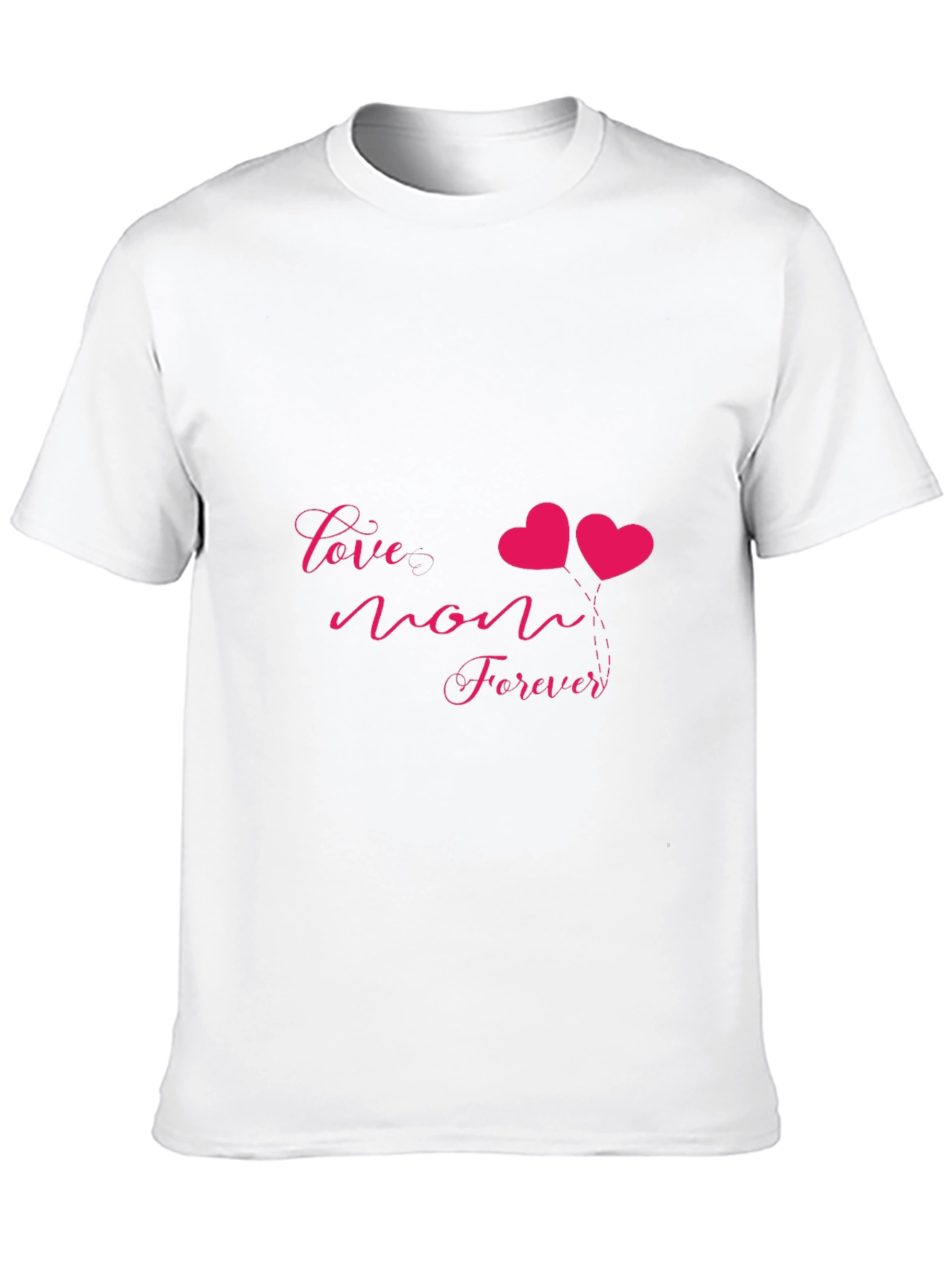 Love Mom Forever Graphic Tee - Black