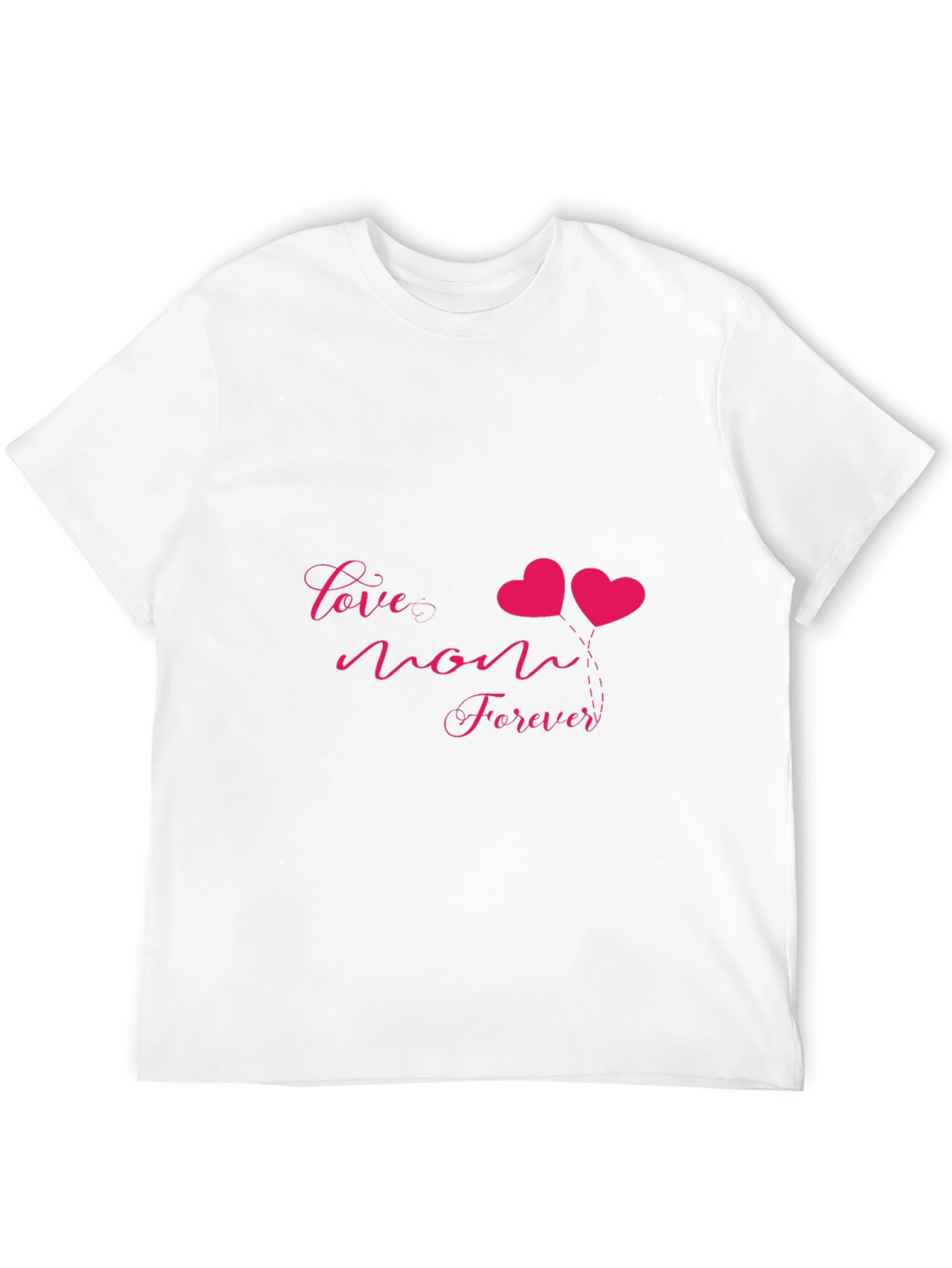 Love Mom Forever Graphic Tee - Black
