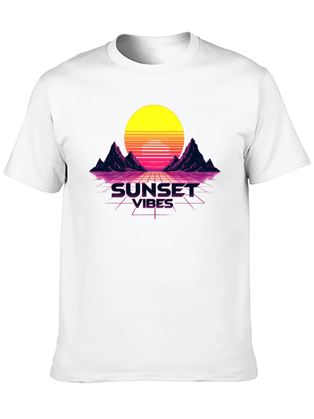 Sunset Vibes Graphic Tee - Retro Design