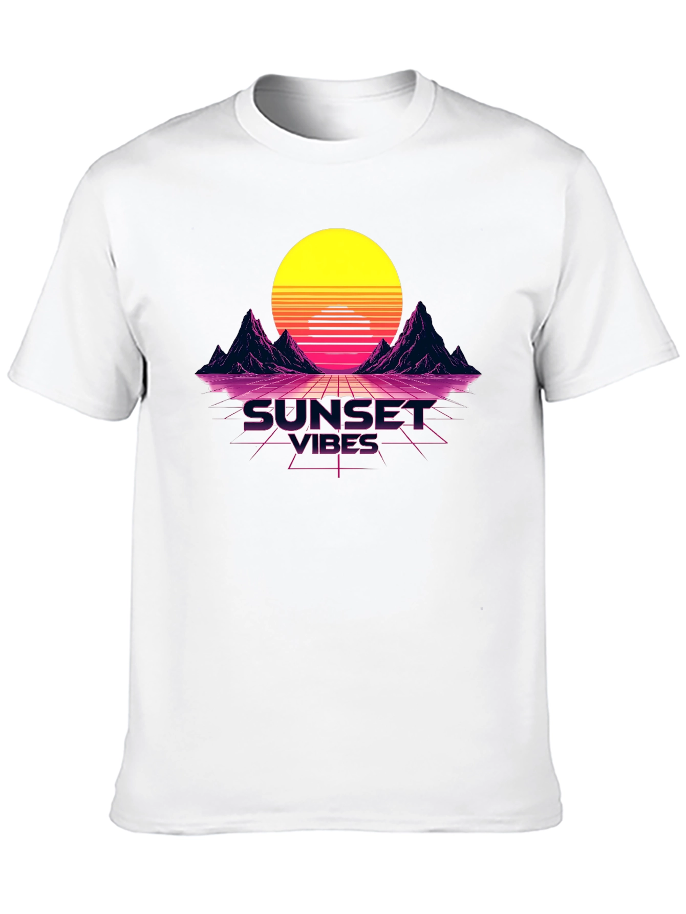 Sunset Vibes Graphic Tee - Retro Design