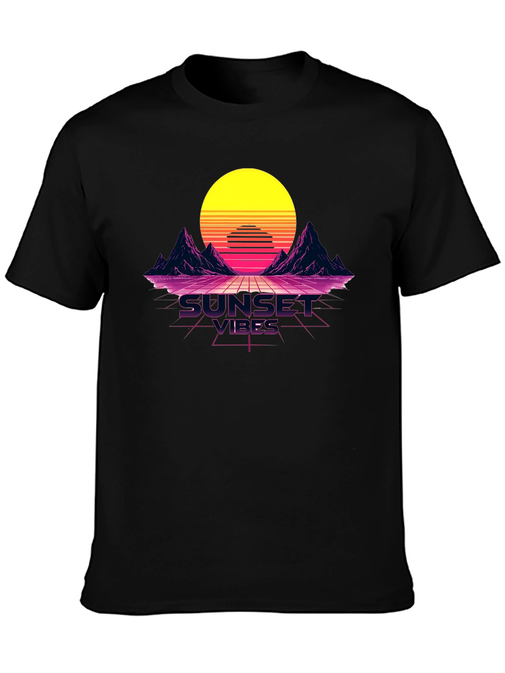 Sunset Vibes Graphic Tee - Retro Design