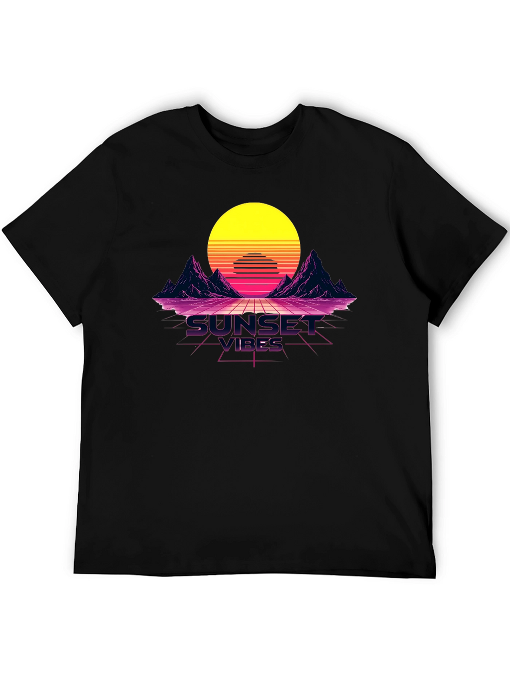 Sunset Vibes Graphic Tee - Retro Design