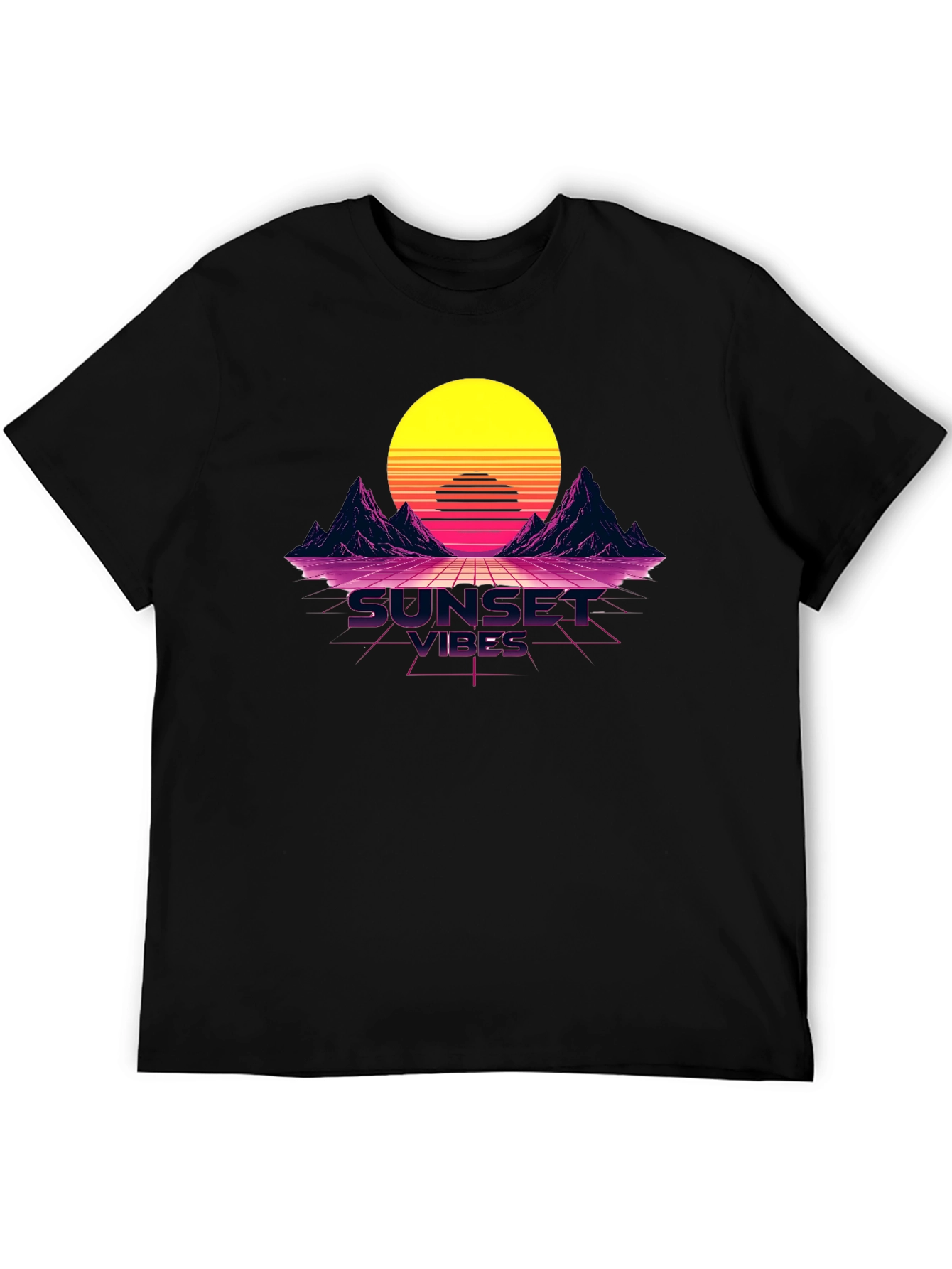 Sunset Vibes Graphic Tee - Retro Design