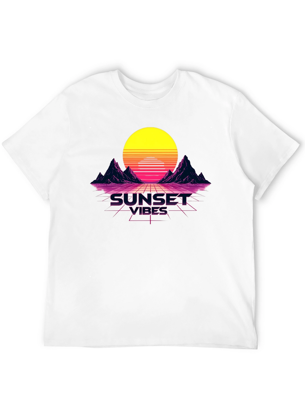 Sunset Vibes Graphic Tee - Retro Design