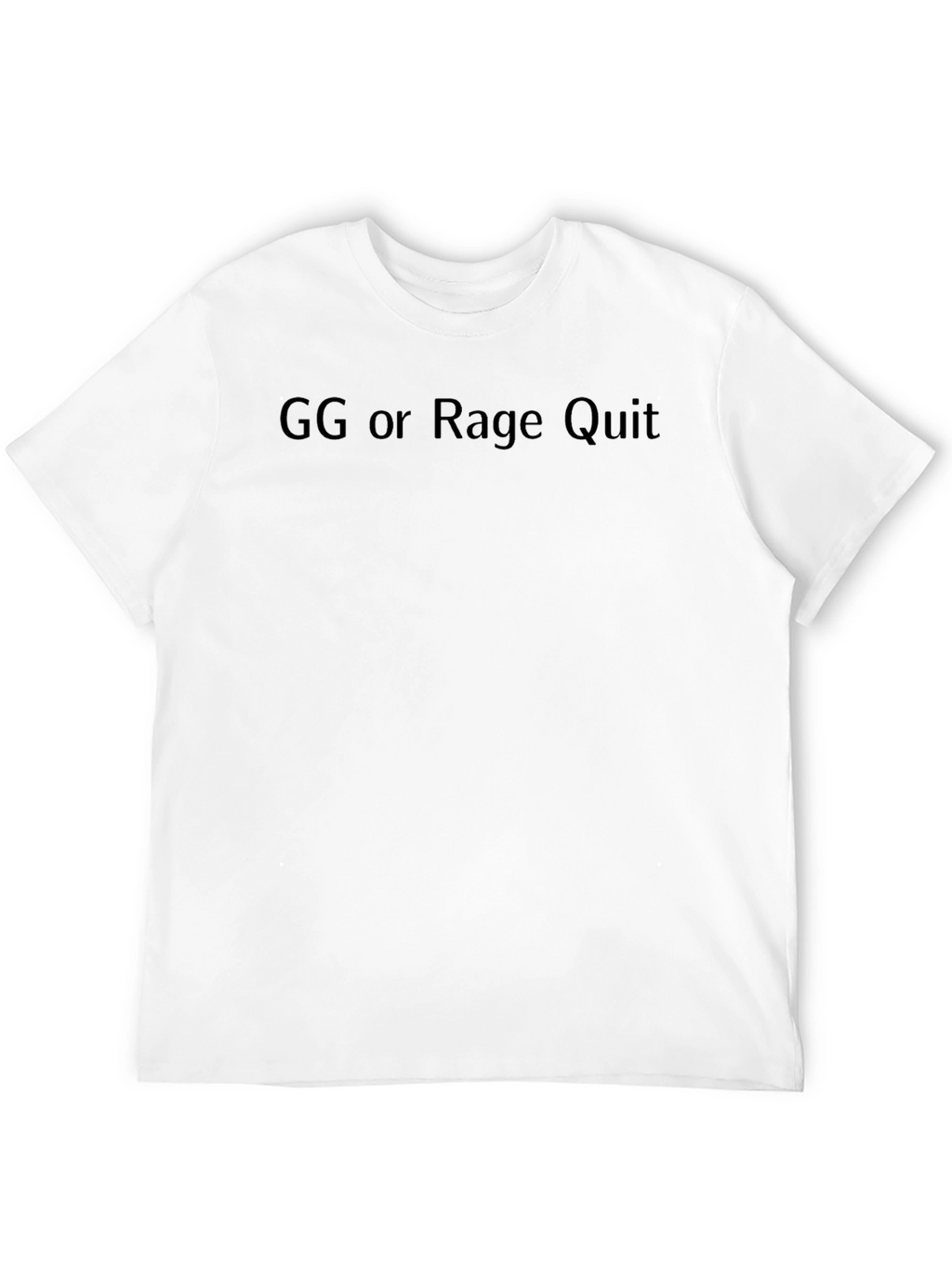 GG or Rage Quit Black T-Shirt