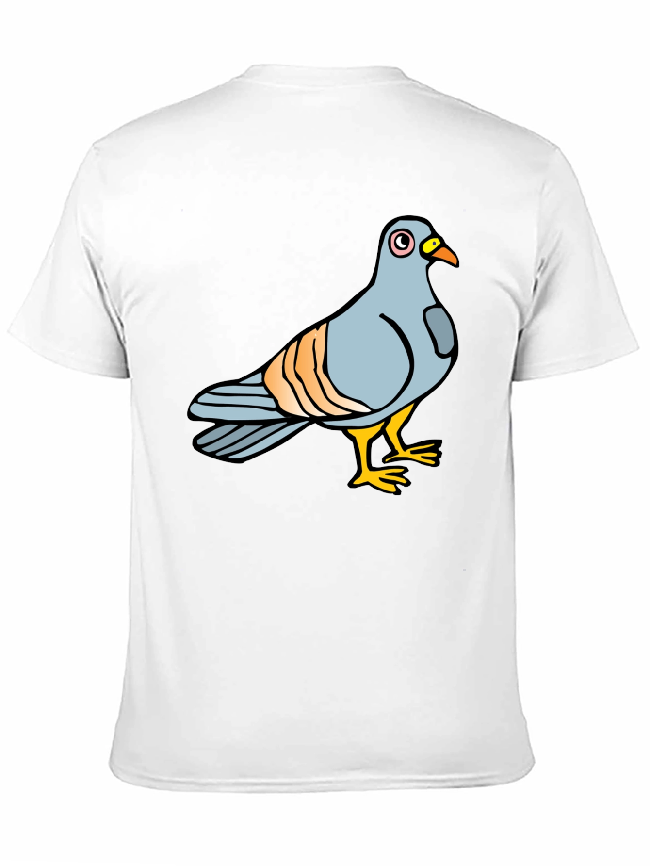 Pigeon Graphic Tee - Soft Cotton Black T-Shirt