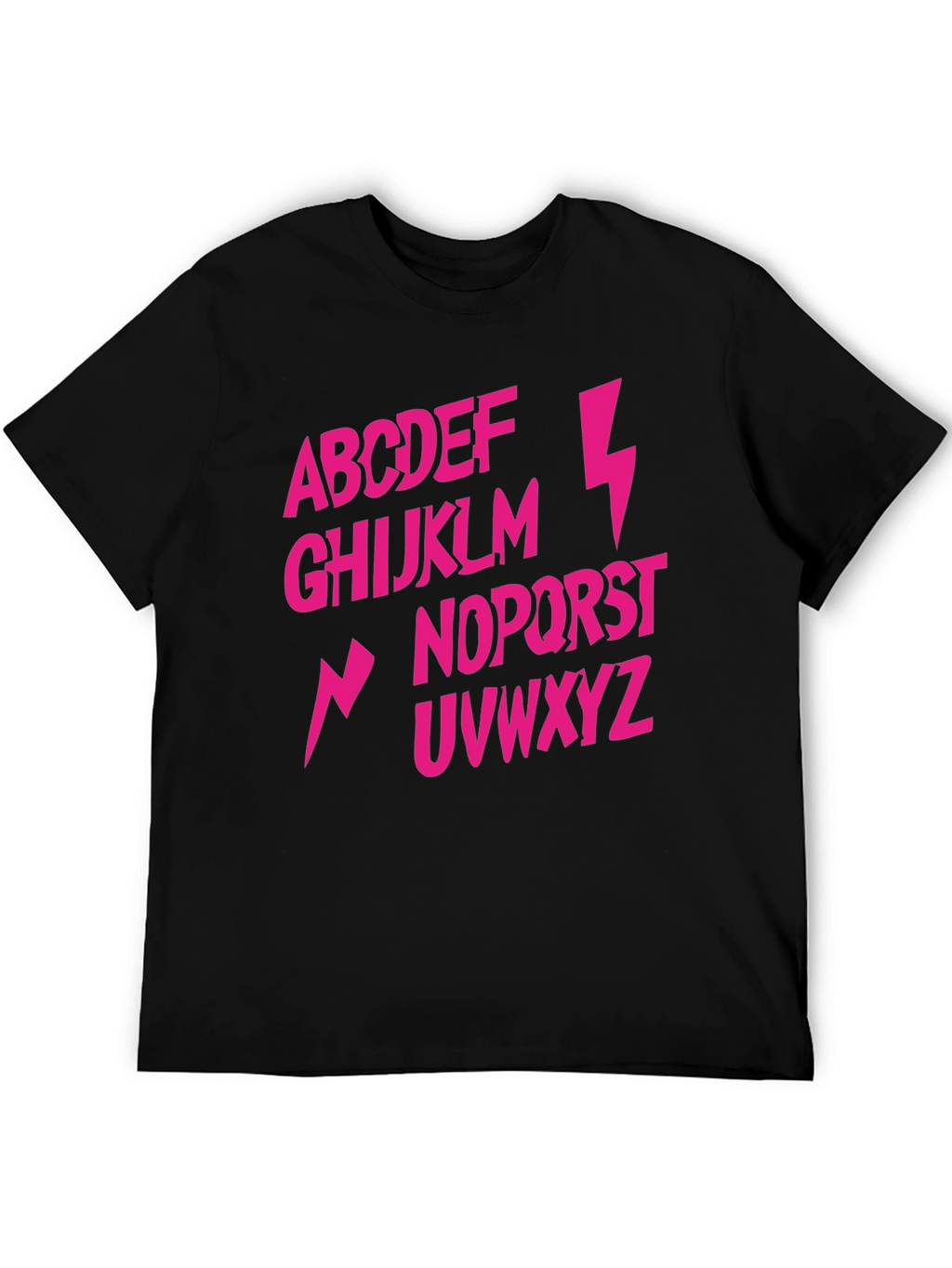 Alphabet Lightning Bolt T-Shirt - Rock and Roll Style
