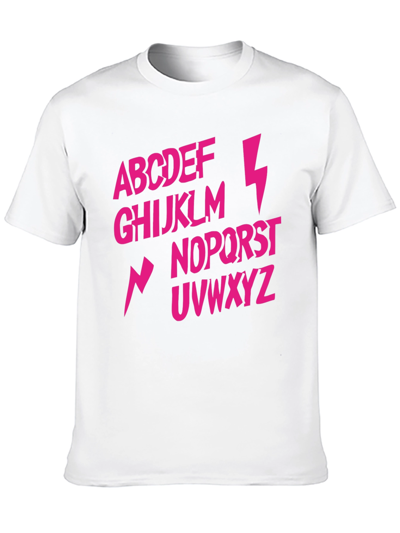 Alphabet Lightning Bolt T-Shirt - Rock and Roll Style
