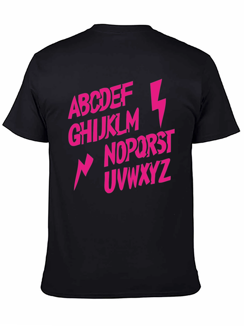 Alphabet Lightning Bolt T-Shirt - Rock and Roll Style