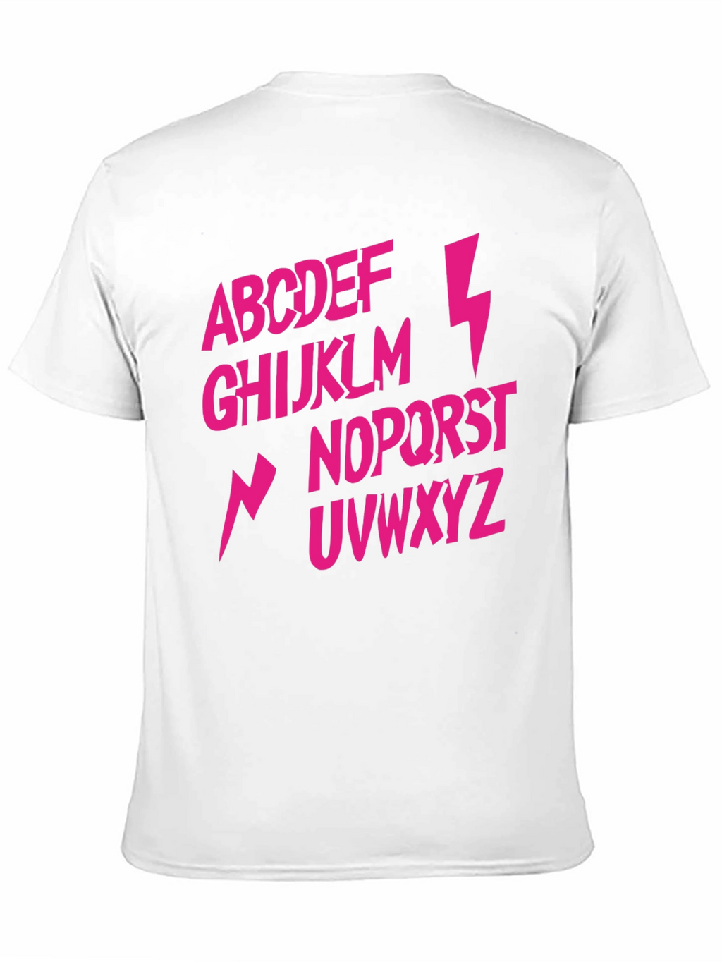 Alphabet Lightning Bolt T-Shirt - Rock and Roll Style