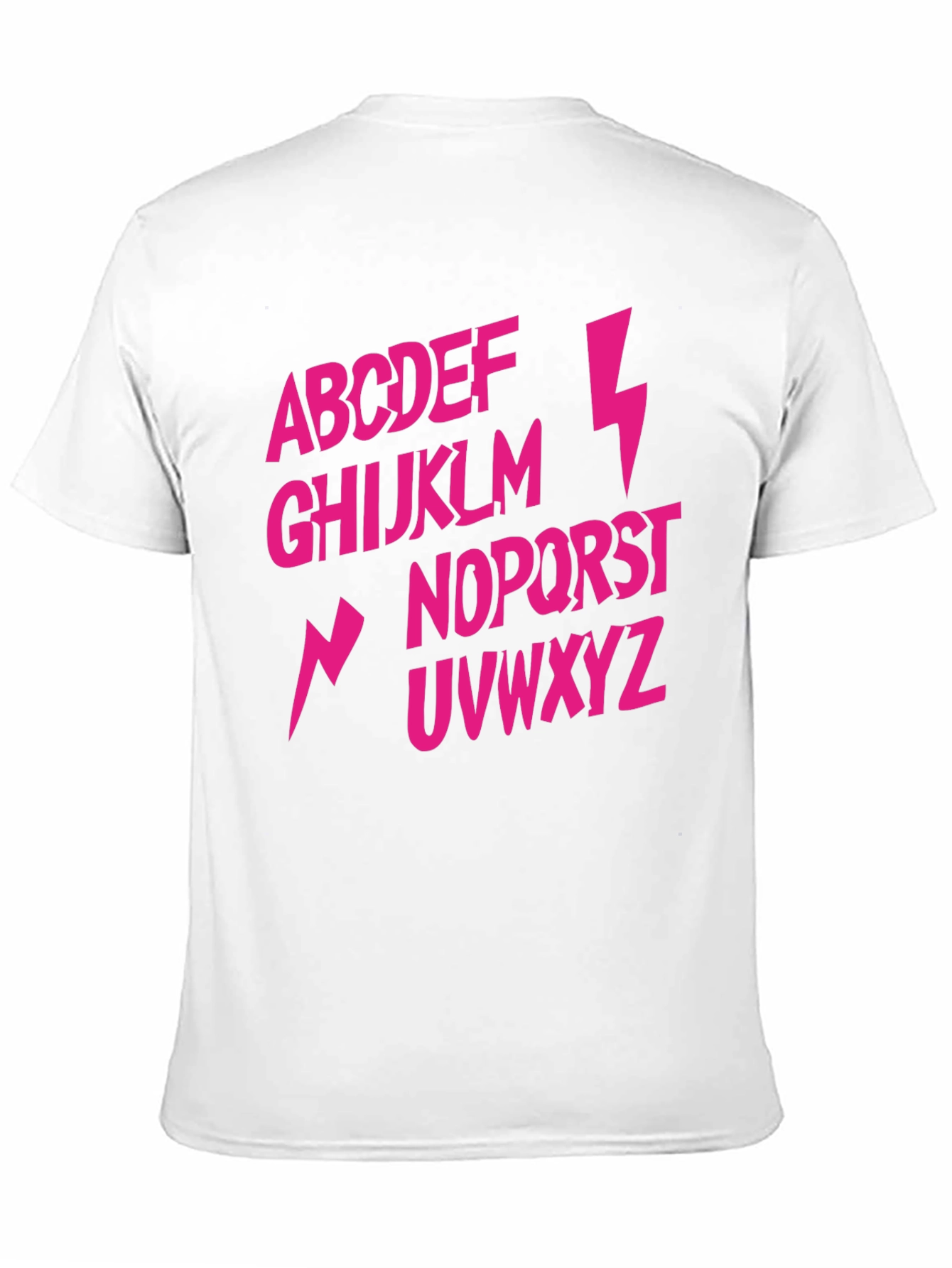 Alphabet Lightning Bolt T-Shirt - Rock and Roll Style