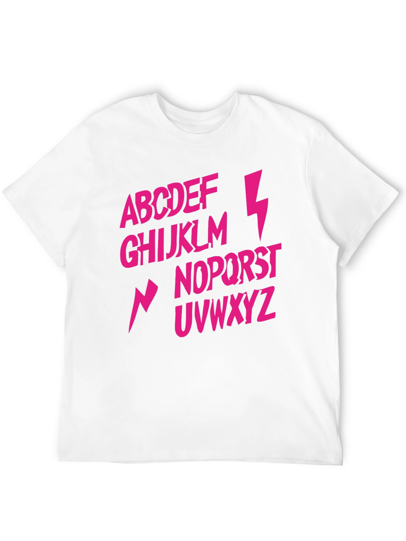 Alphabet Lightning Bolt T-Shirt - Rock and Roll Style