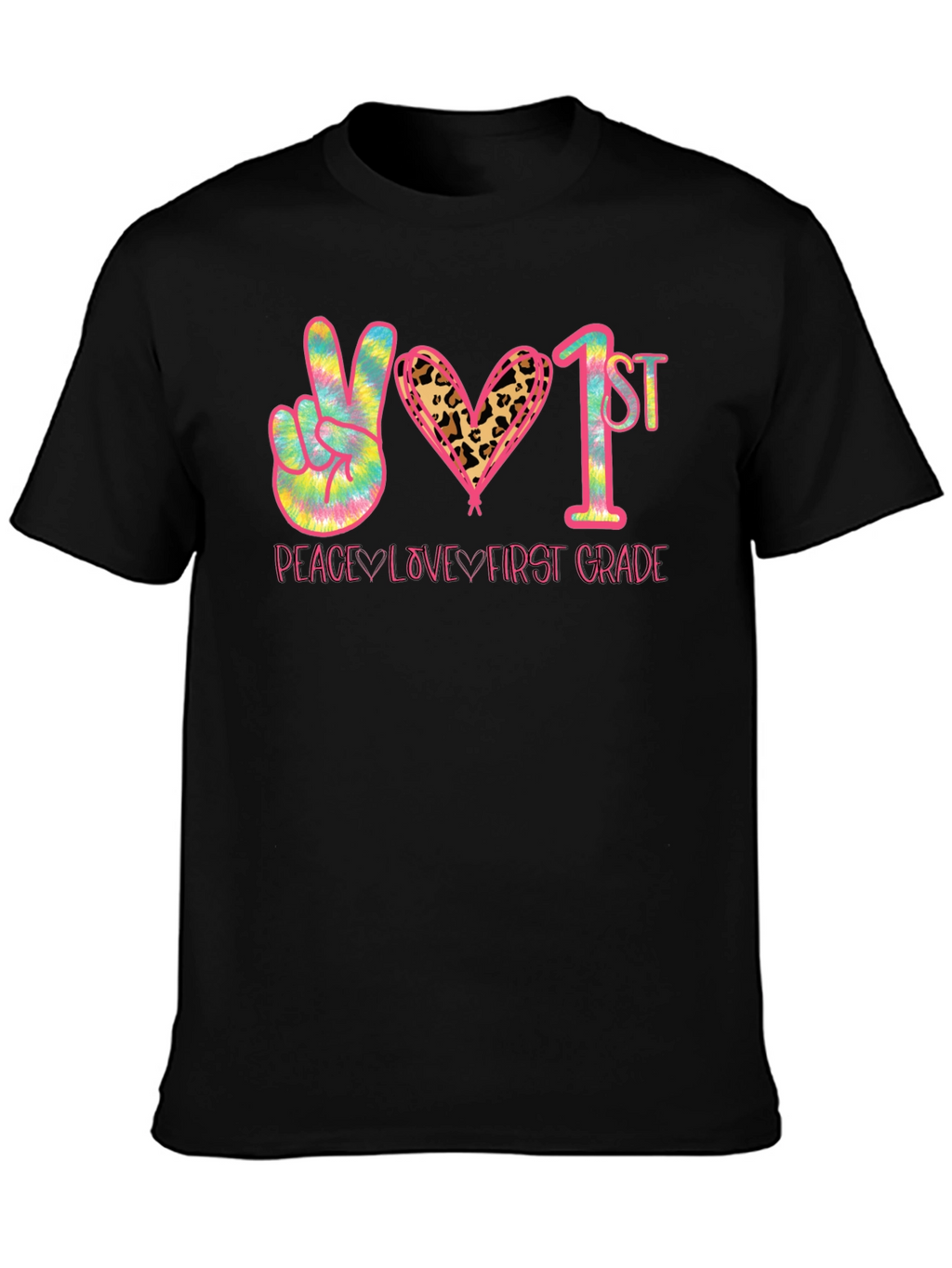 Peace Love First Grade T-Shirt