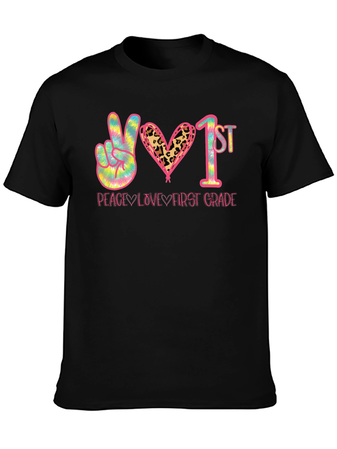 Peace Love First Grade T-Shirt