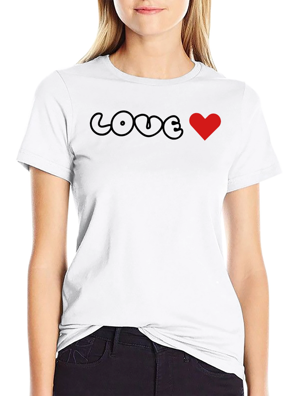 Love Heart Graphic Tee - Trendy Unisex T-Shirt