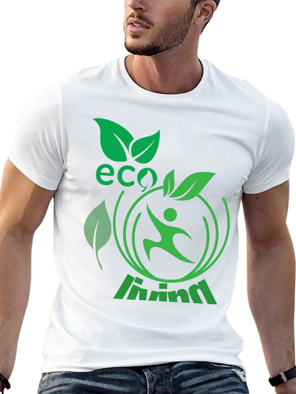 Eco Living Graphic T-Shirt - Green Design