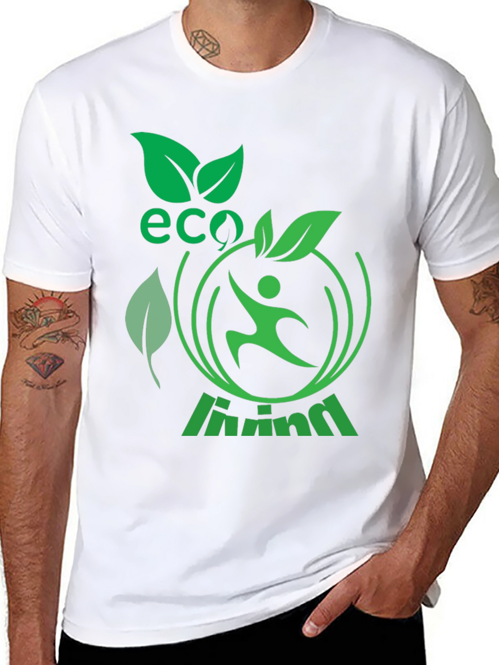 Eco Living Graphic T-Shirt - Green Design
