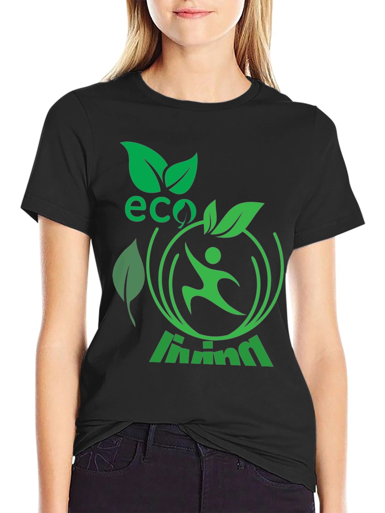 Eco Living Graphic T-Shirt - Green Design
