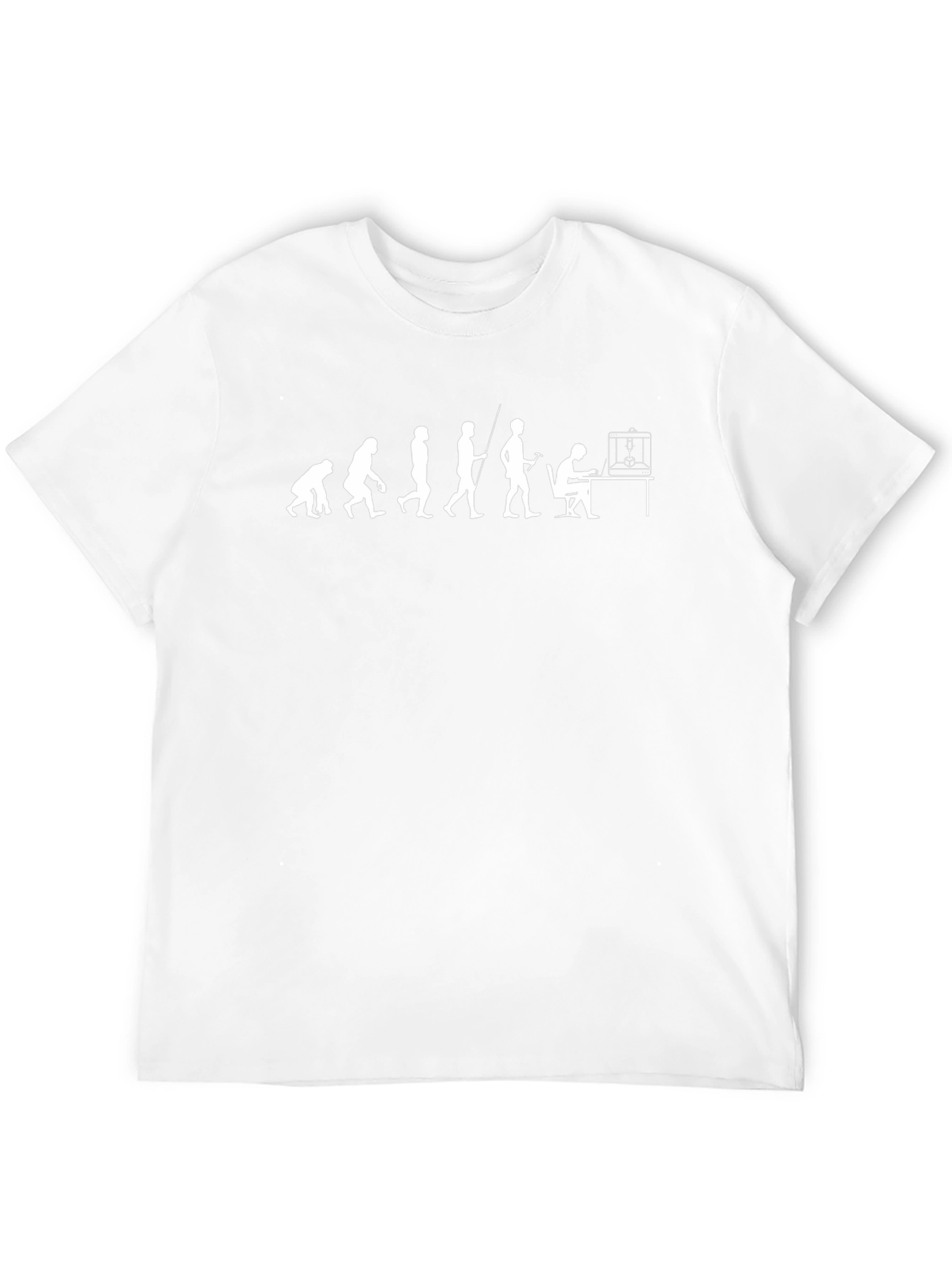 Evolution of 3D Printing Black Graphic Tee