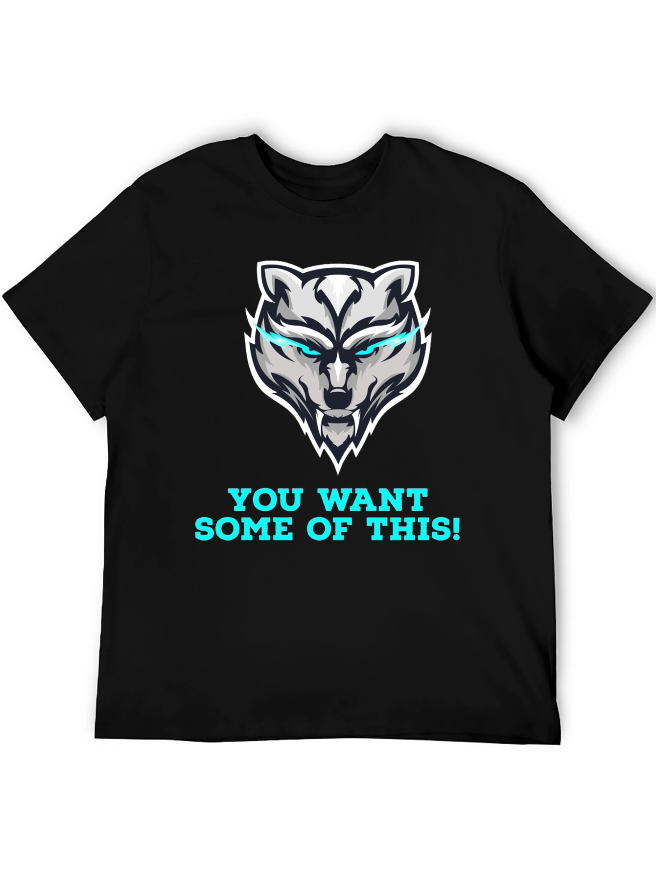 Bold Wolf Graphic T-Shirt - You Want Some of This!