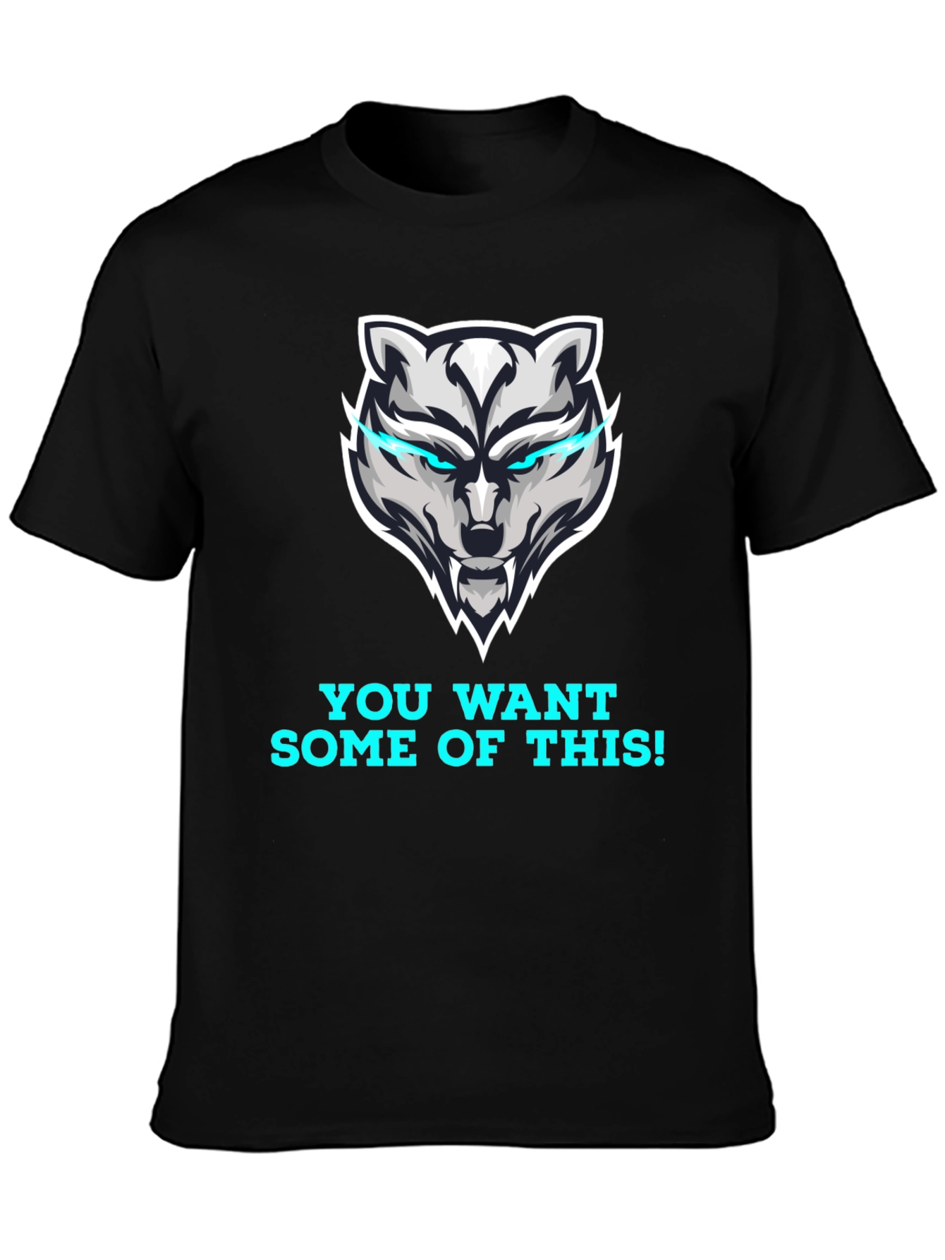 Bold Wolf Graphic T-Shirt - You Want Some of This!