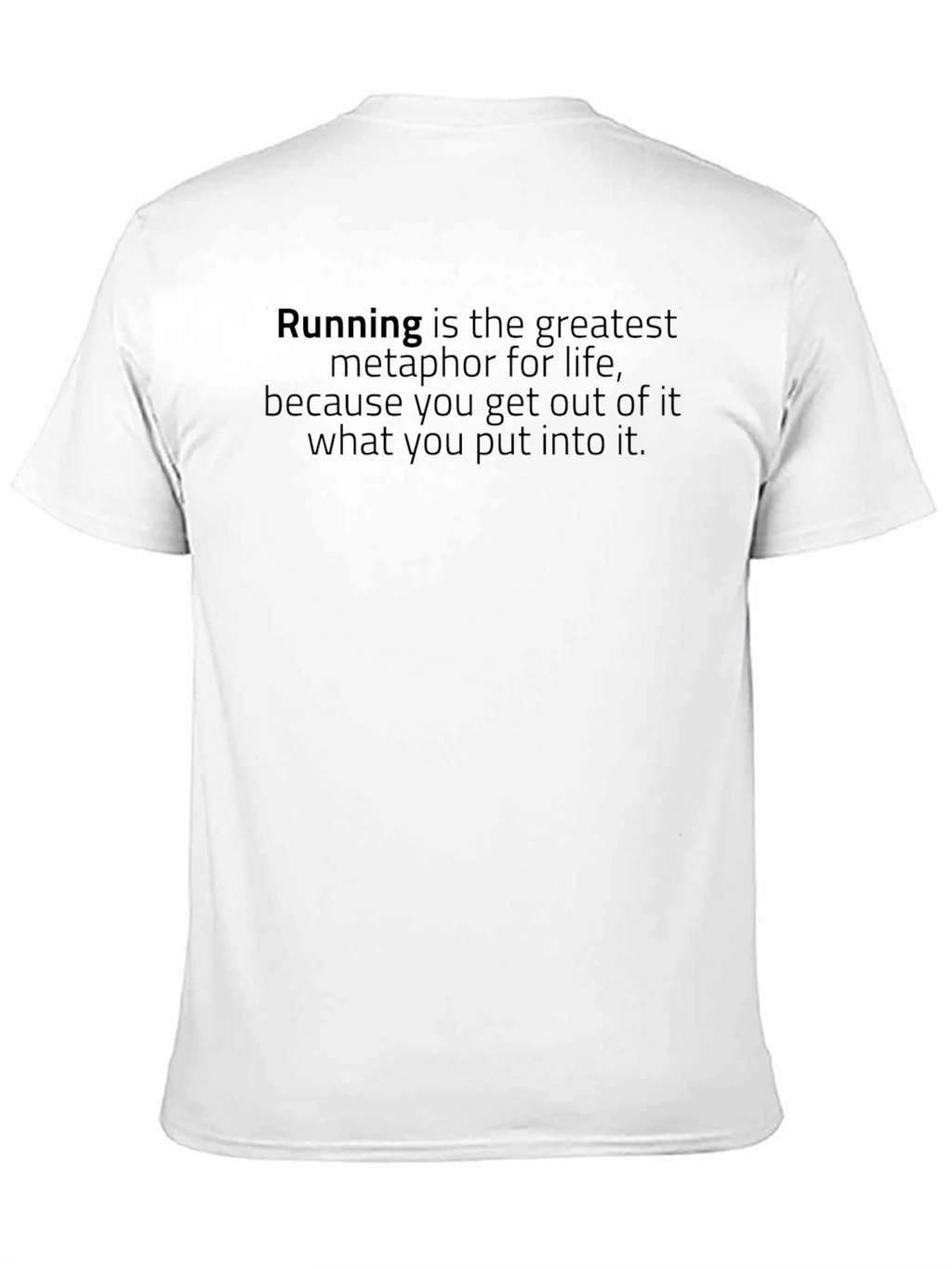Running Metaphor T-Shirt - Motivational Athletic Apparel