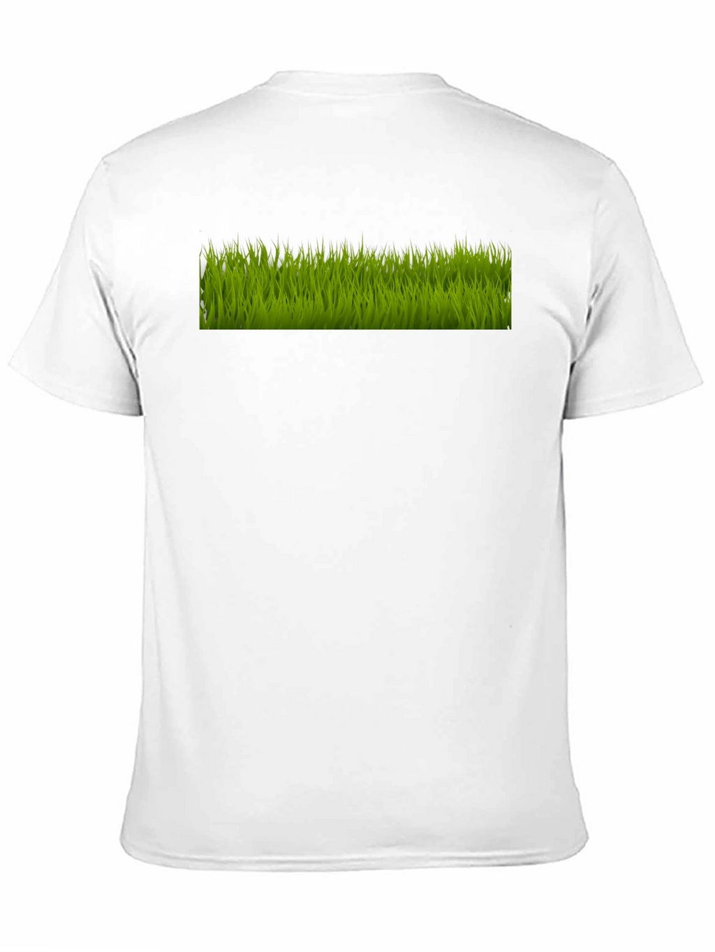 Green Grass Graphic Black T-Shirt