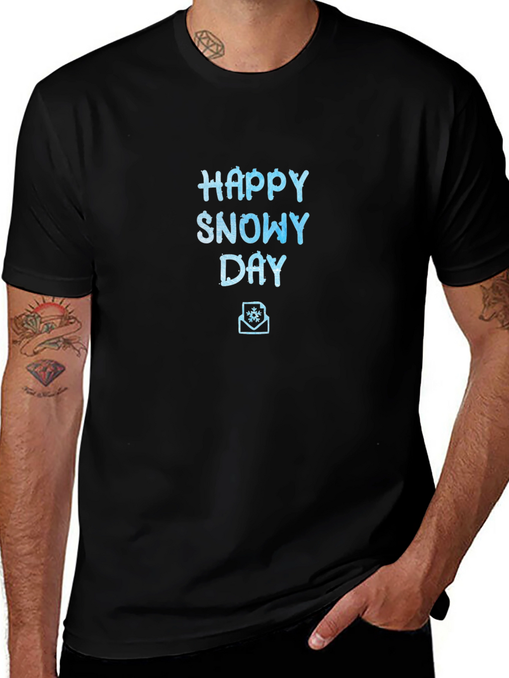 Happy Snowy Day Graphic T-Shirt