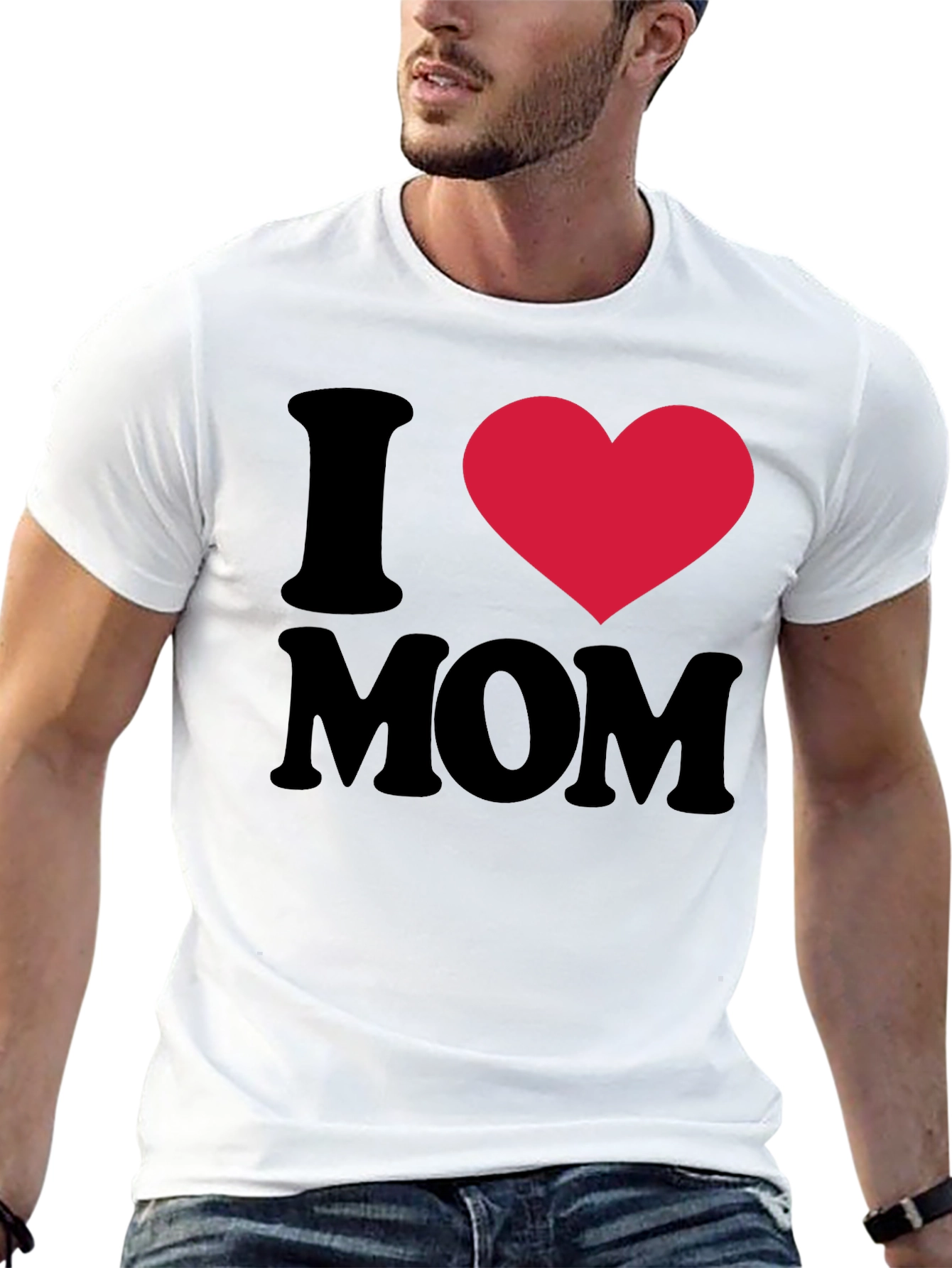 I Heart Mom Black T-Shirt