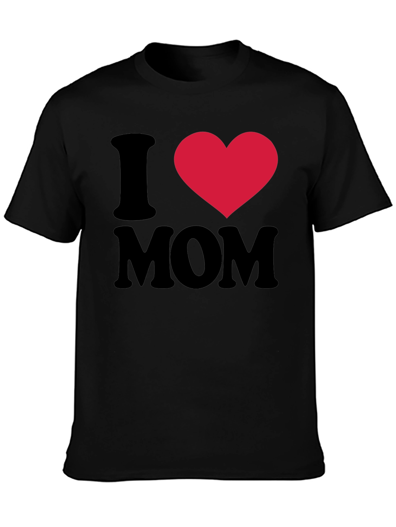 I Heart Mom Black T-Shirt