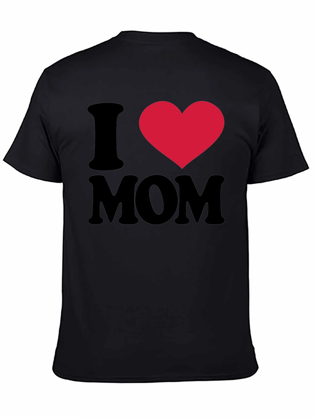 I Heart Mom Black T-Shirt