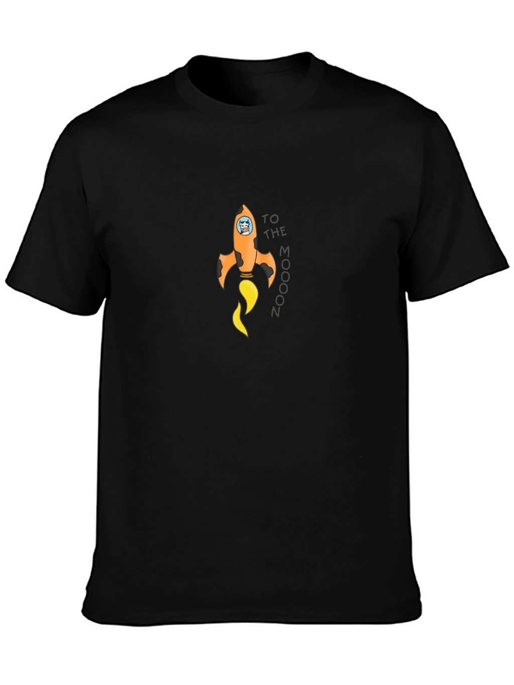 To The Moon Graphic Tee - Black Unisex T-Shirt