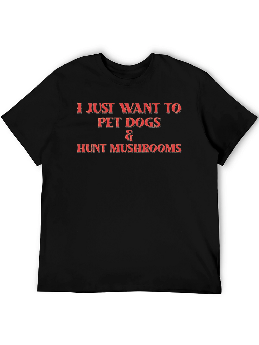 Pet Dogs & Hunt Mushrooms Graphic T-Shirt