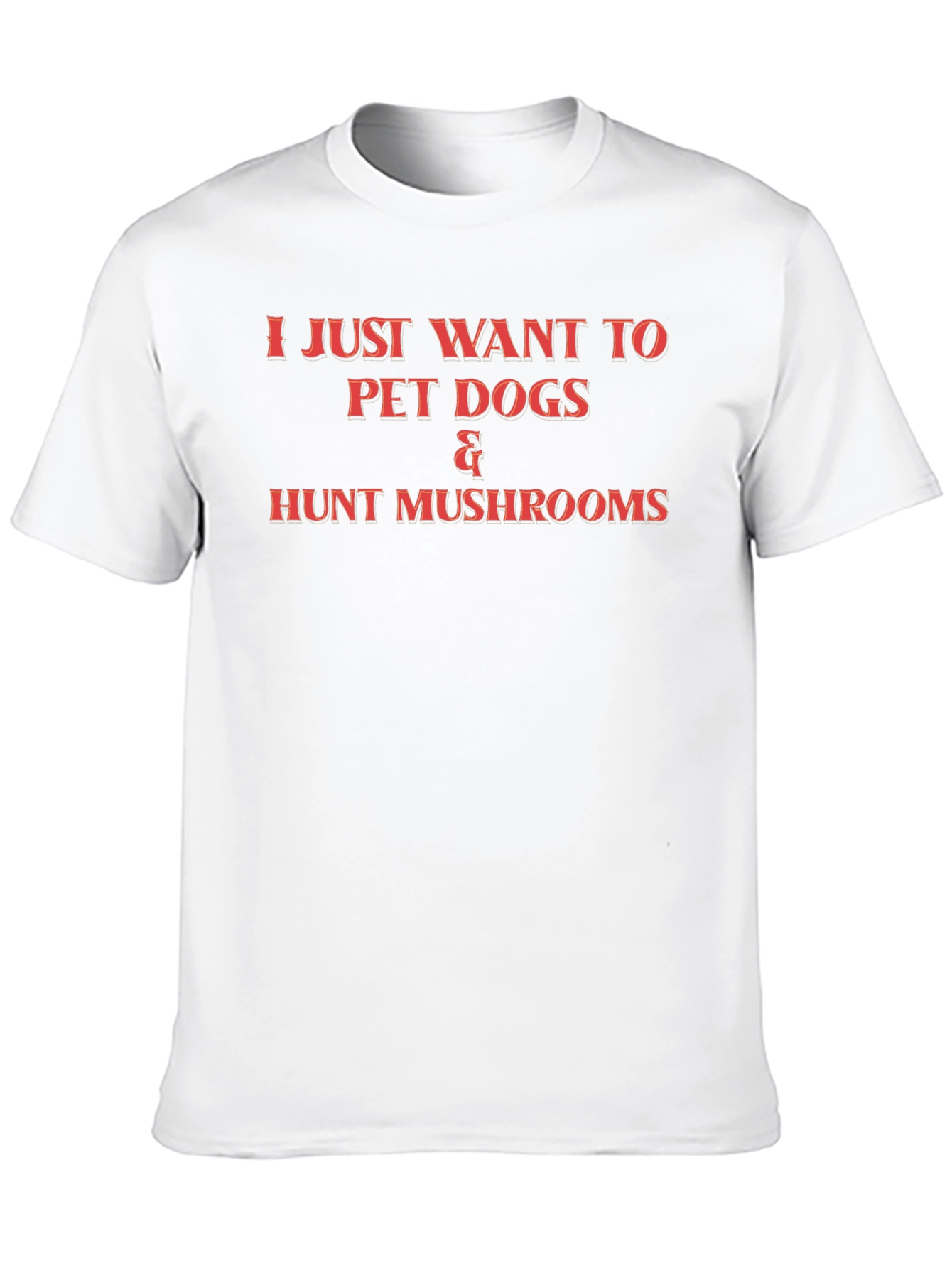 Pet Dogs & Hunt Mushrooms Graphic T-Shirt