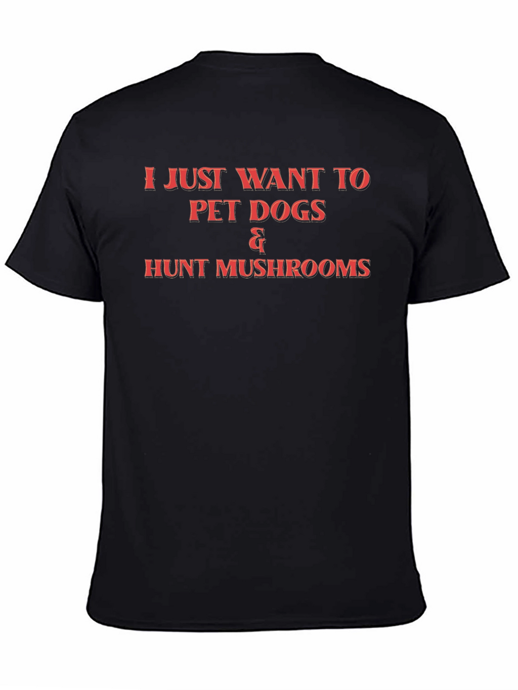 Pet Dogs & Hunt Mushrooms Graphic T-Shirt