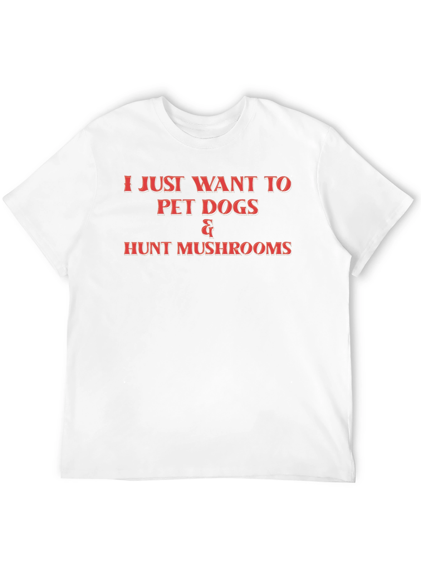 Pet Dogs & Hunt Mushrooms Graphic T-Shirt
