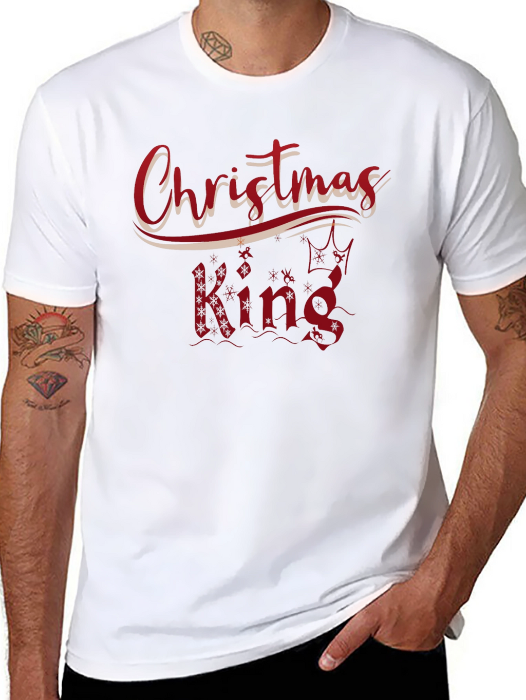 Christmas King Black T-Shirt