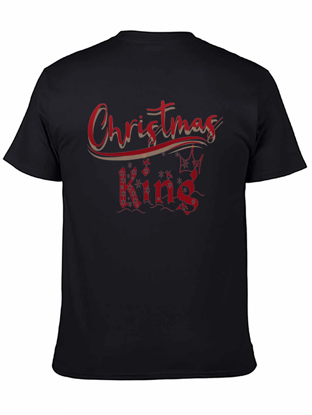 Christmas King Black T-Shirt
