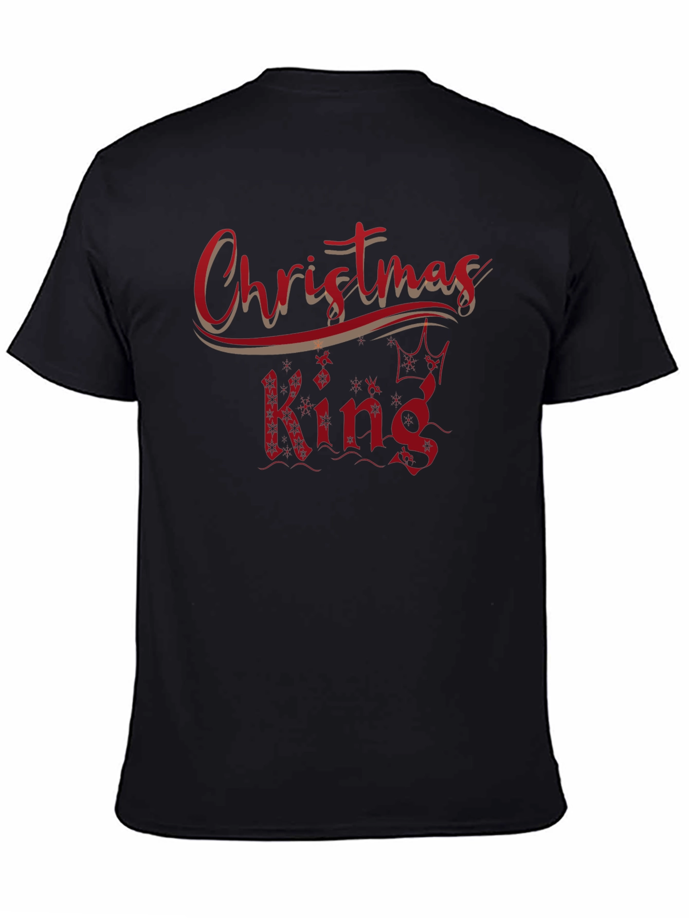 Christmas King Black T-Shirt