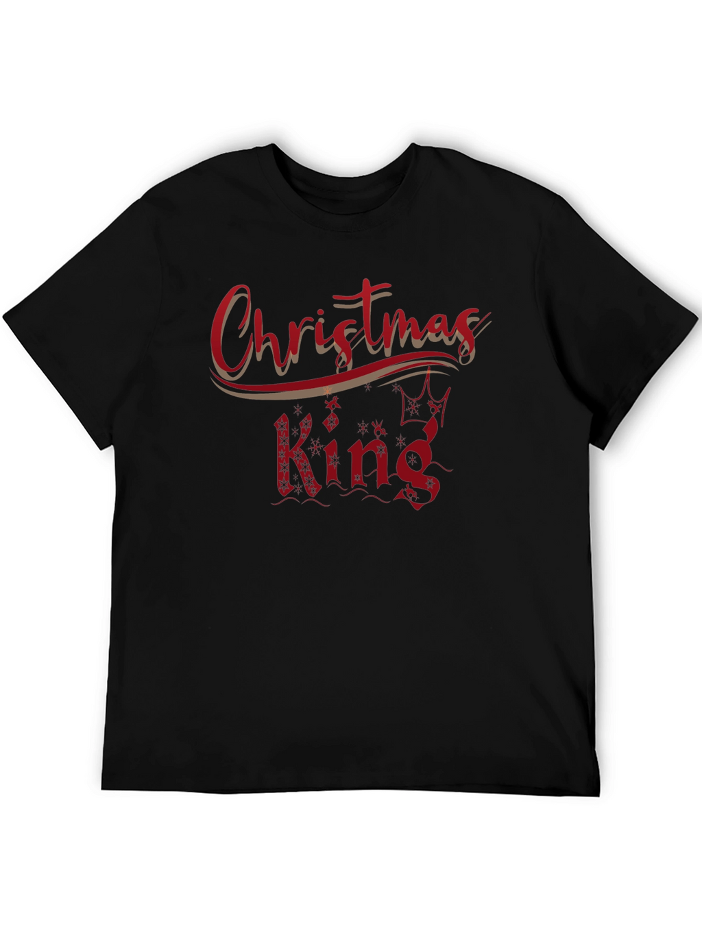 Christmas King Black T-Shirt