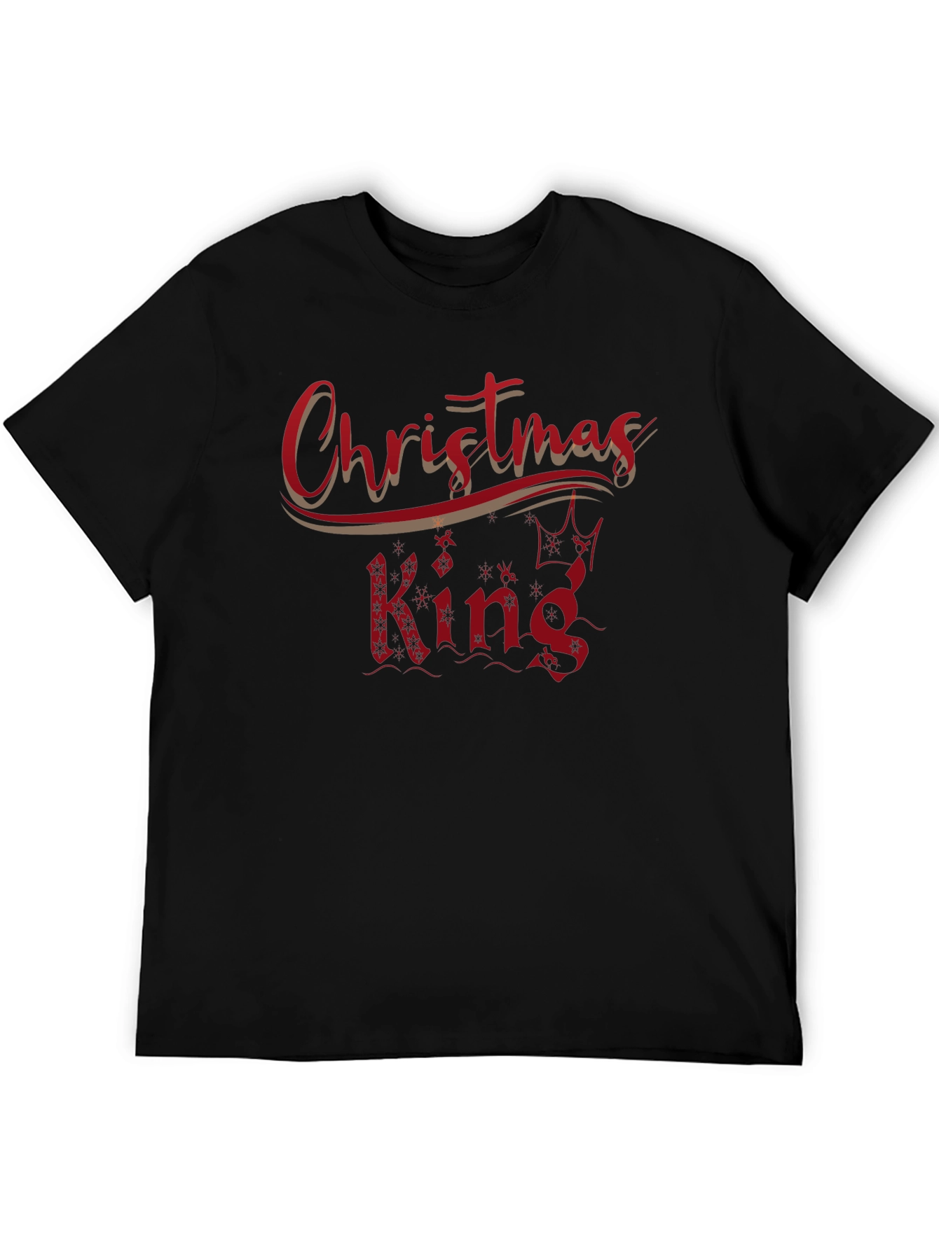 Christmas King Black T-Shirt