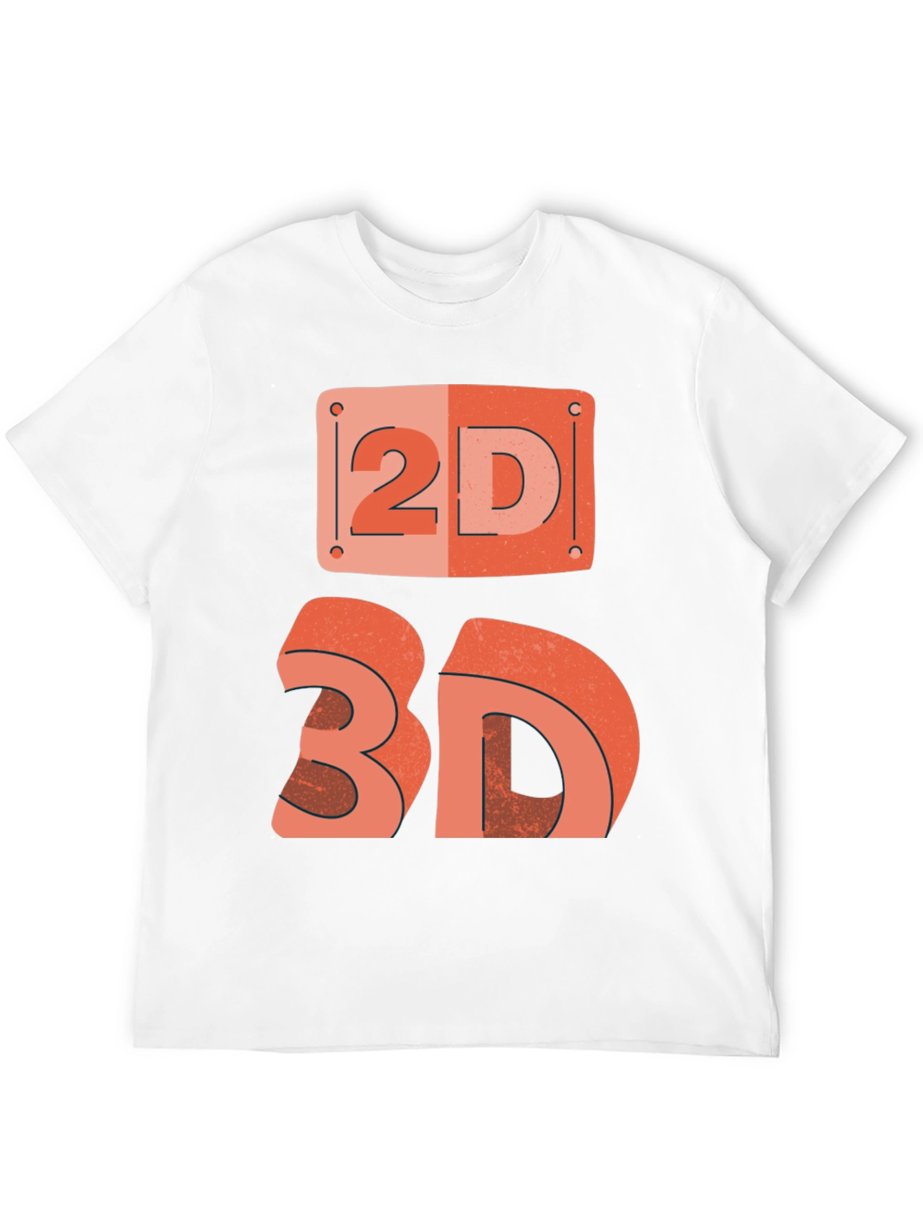 2D/3D Graphic Tee - Geek Chic Fashion