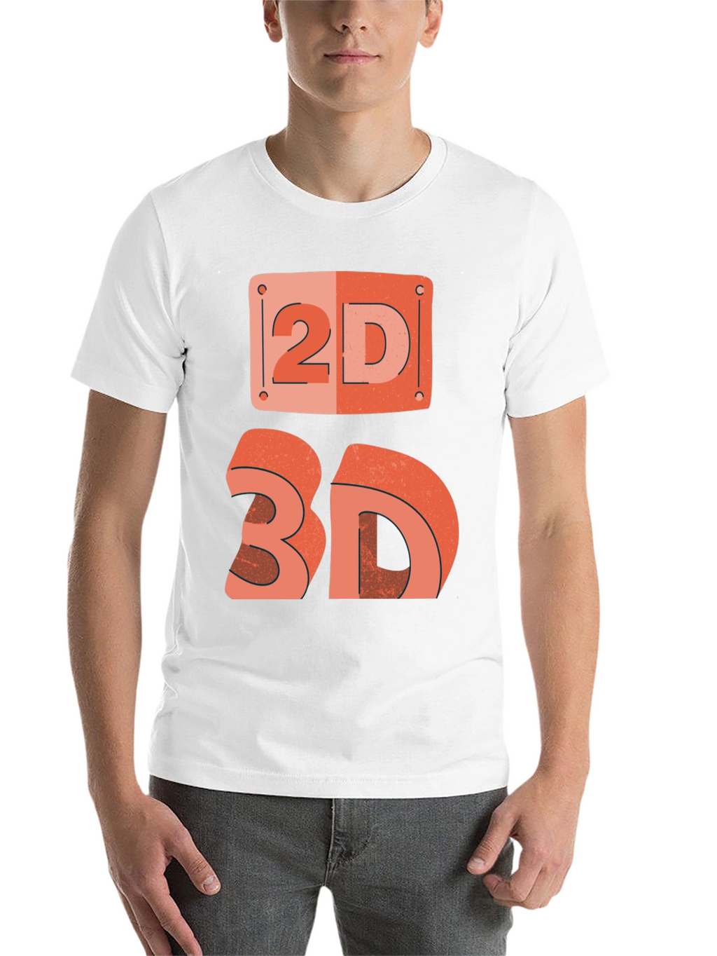 2D/3D Graphic Tee - Geek Chic Fashion
