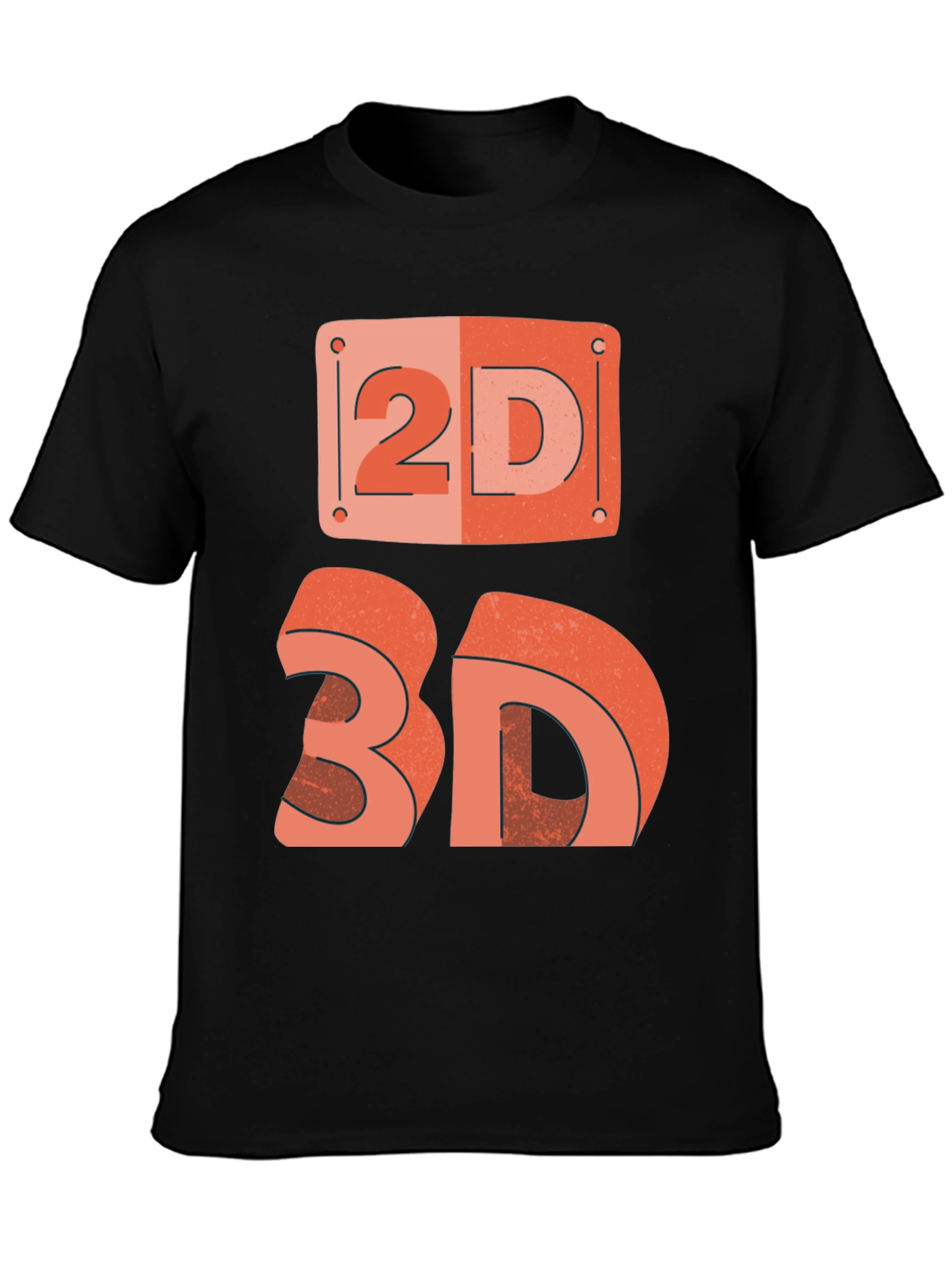 2D/3D Graphic Tee - Geek Chic Fashion