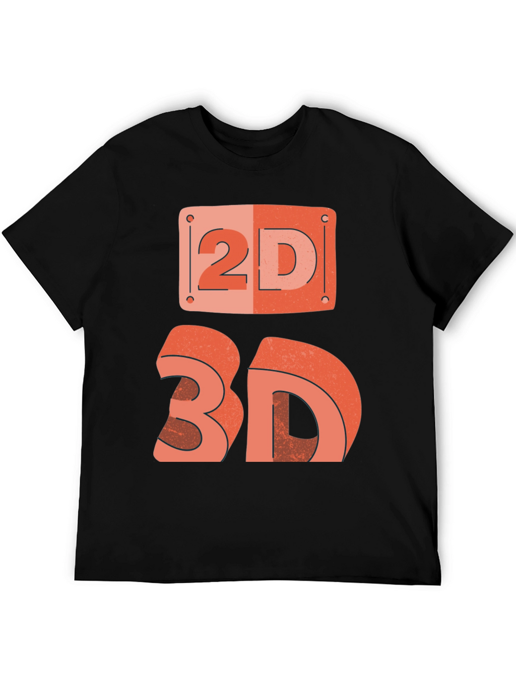 2D/3D Graphic Tee - Geek Chic Fashion