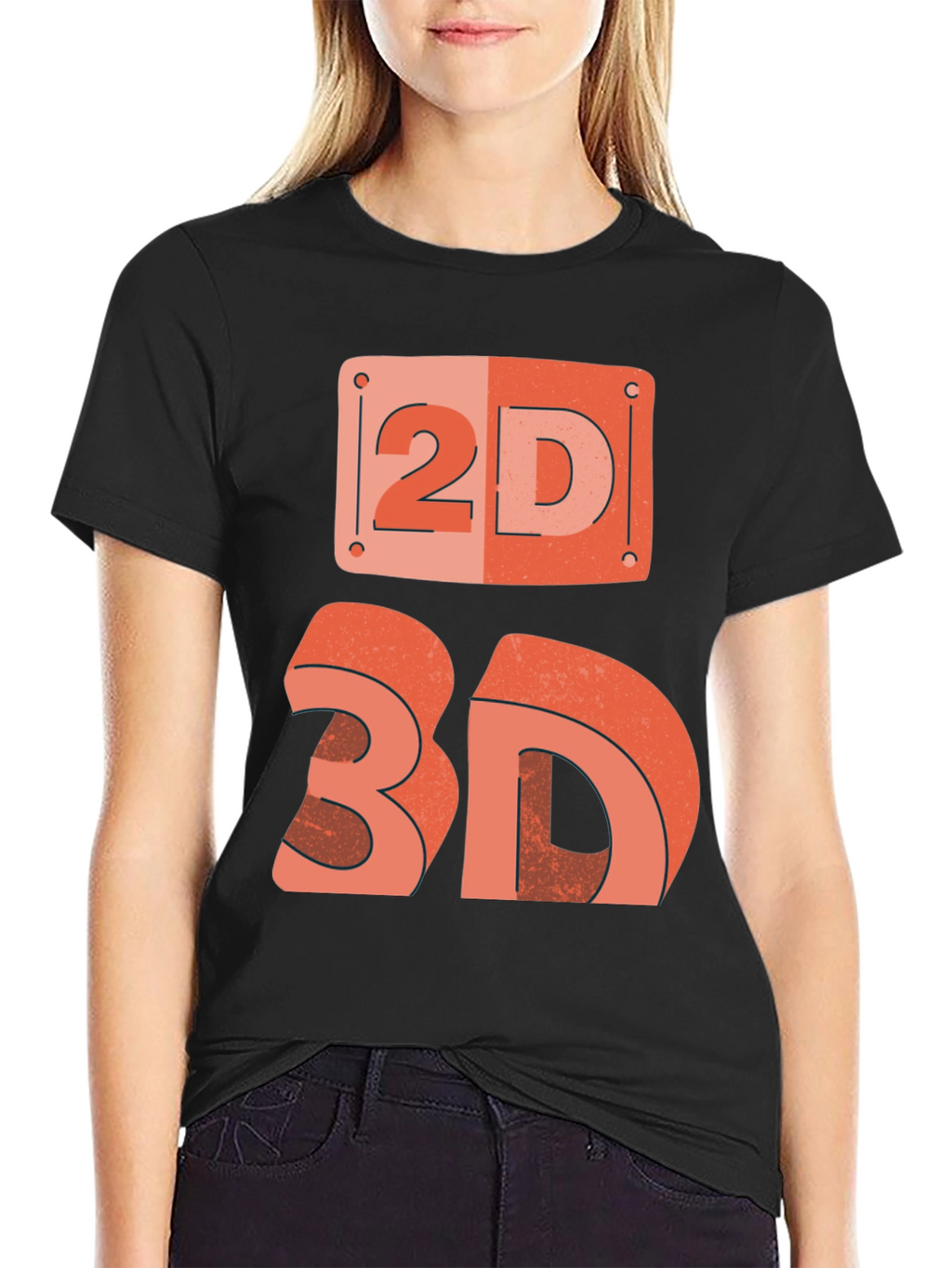 2D/3D Graphic Tee - Geek Chic Fashion