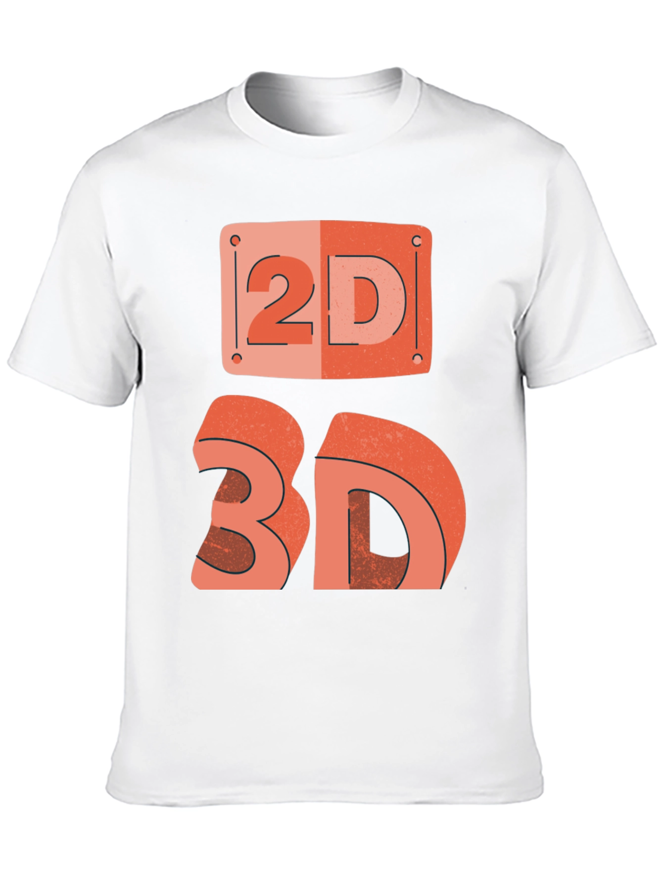 2D/3D Graphic Tee - Geek Chic Fashion