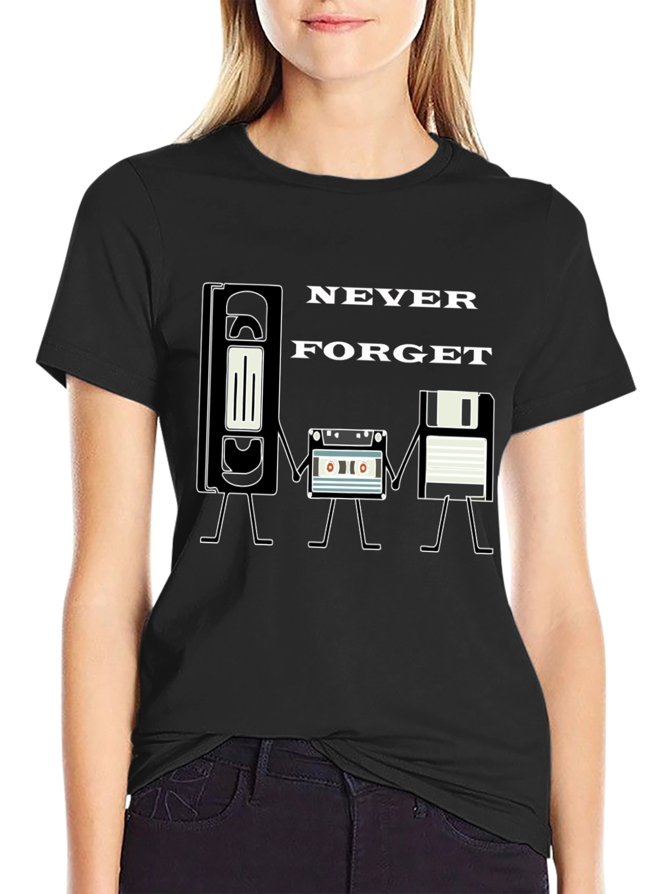 Retro Media T-Shirt - Never Forget